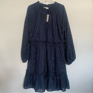 A Beautiful Soul Arula Boho Flowy Ruffle Long Sleeve Dress